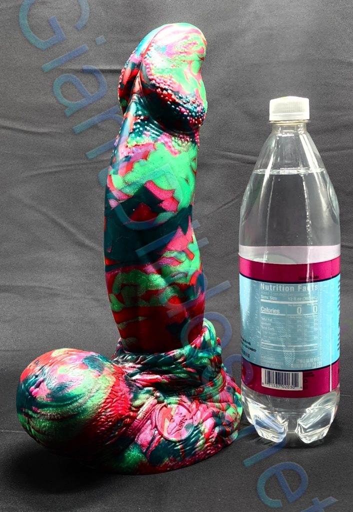 Large Bad Dragon Ky'el vs 1 liter bottle giantdildos.net