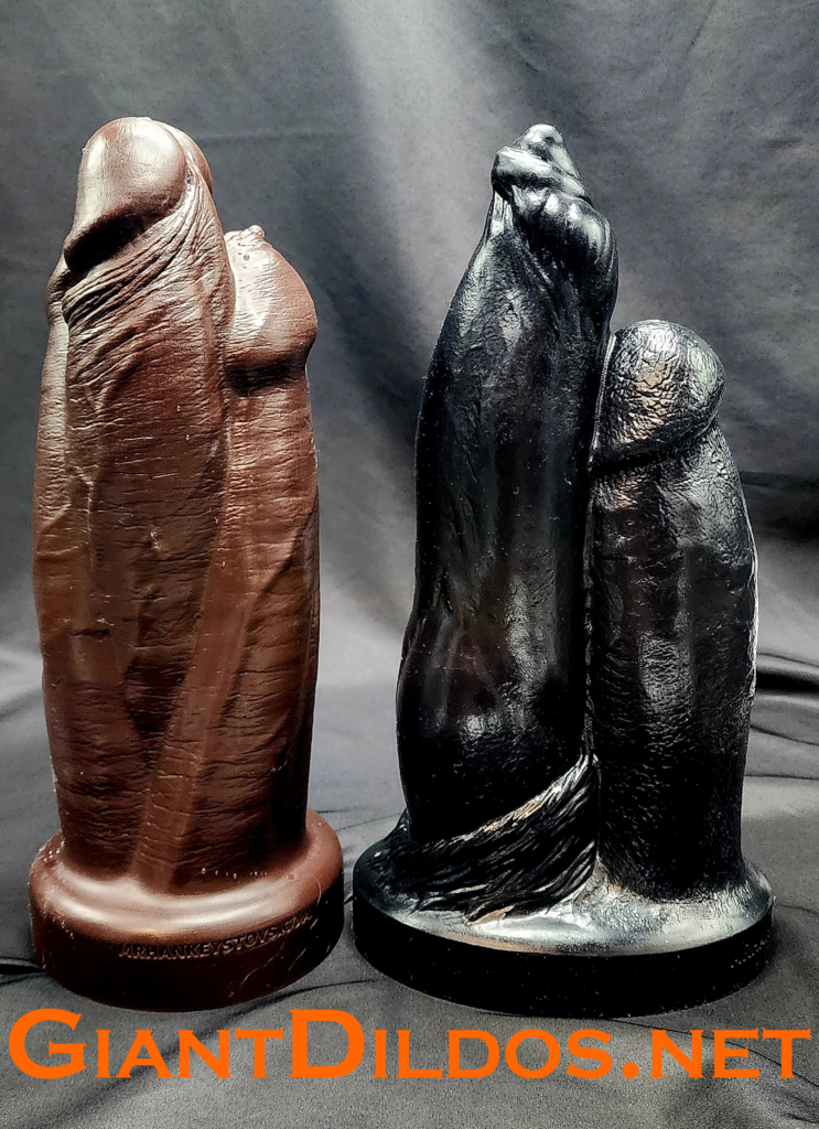 Hankey's Toys Double Dildo XL vs Three Amigos XL